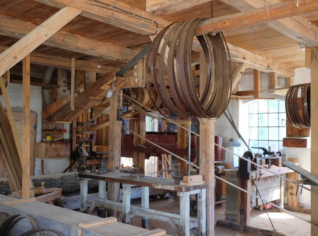 Carpenter hand tools on a workbench